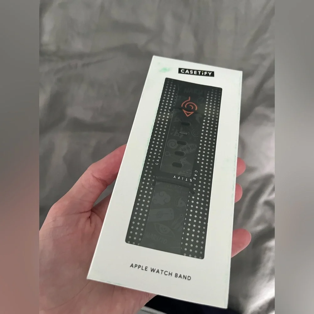 Casetify Naruto Black and Orange Apple Watch Band NIB NWT
